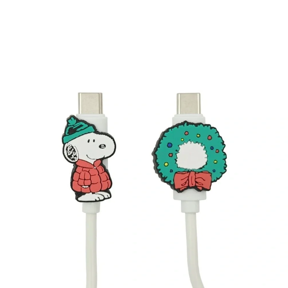 Peanuts 4' USB-C to USB-C Cable, Festive Design NIB